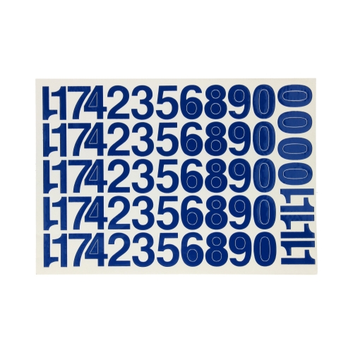 Cyfry samoprzylepne 30mm niebieskie