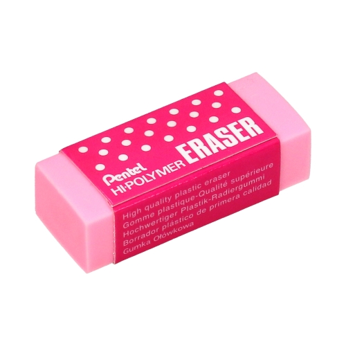 Gumka uniwersalna mała różowa Pentel ZEH05