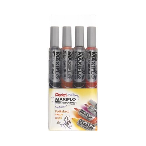 Markery do tablic 4kol okrągłe Maxiflo Pentel