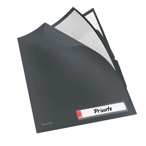 Folder A4 - 3 przegródki szary Leitz Cosy 47160089