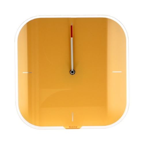 Zegar ścienny żółty Leitz Cosy 90170019