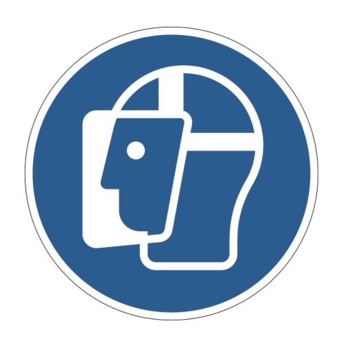 Naklejka na podłogę usuwalna fi430mm  - Użyj oslony twarzy Durable