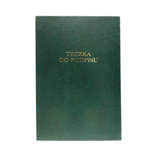 Książka do podpisu 20k zielona harmonijkowa bez otworów Barbara