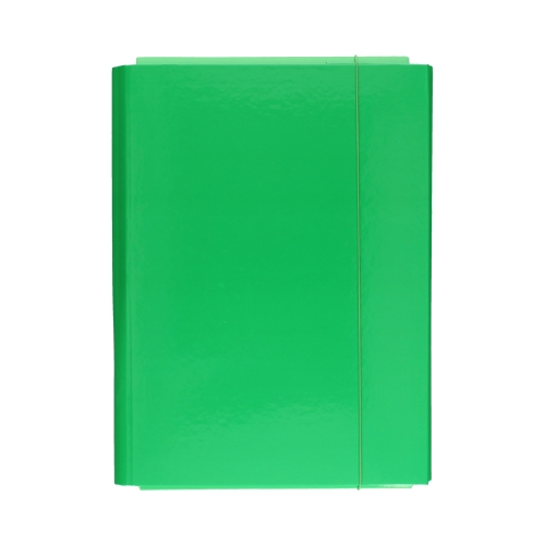 Teczka skrzydłowa gumka zielona 35mm Barbara