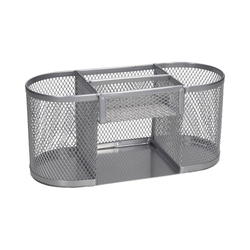 Przybornik biurko siatka srebrny Net Z9087