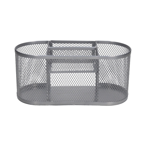 Przybornik biurko siatka srebrny Net Z9087