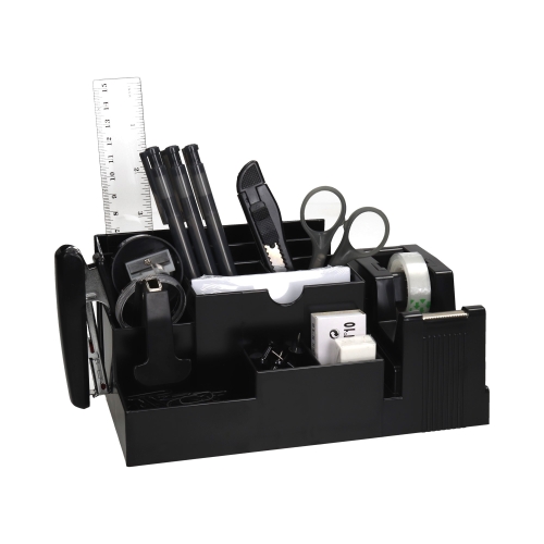 Przybornik na biurko czarny z wyposażeniem Eagle 330S