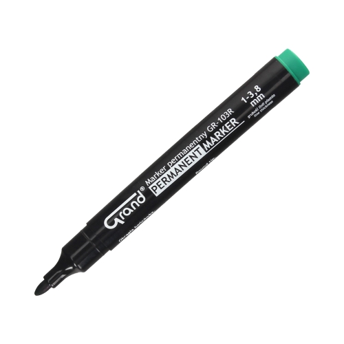 Marker permanentny 2.00mm zielony okrągły Grand GR-103R