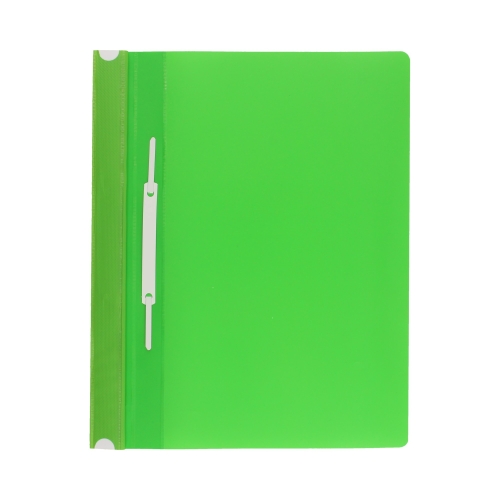 Skoroszyt sztywny perforacja A4/PVC jasnozielony Biurfol ST-02