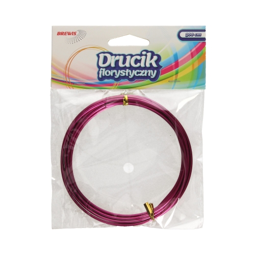 Drucik florystyczny różowy 3m Brewis DF6