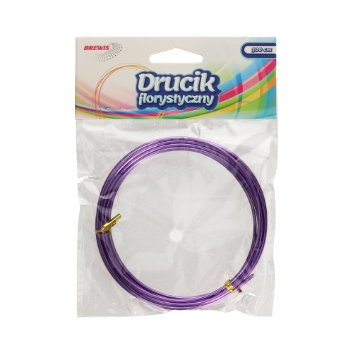 Drucik florystyczny fioletowy 3m Brewis DF7
