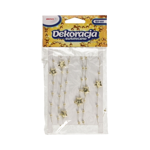 Dekoracja świąteczna łańcuszek gwiazdki 130cm Brewis DX1