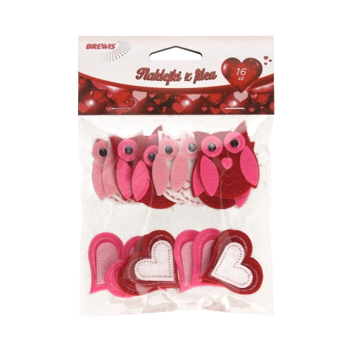 Naklejki filcowe Serca/Sowy Brewis (16)