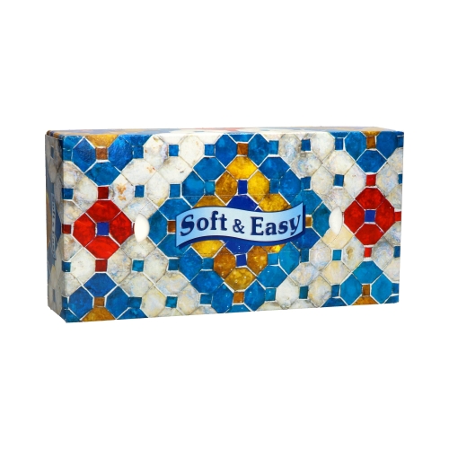 Chusteczki higieniczne kartonik 2w białe Mozaika Soft&Easy (80)