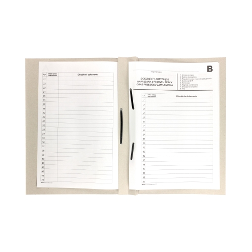 Teczka akta osobowe ABCDE Bigo