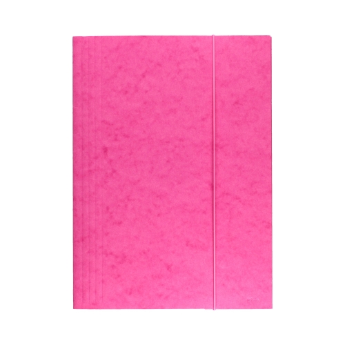 Teczka gumka A4 różowa preszpan Bigo