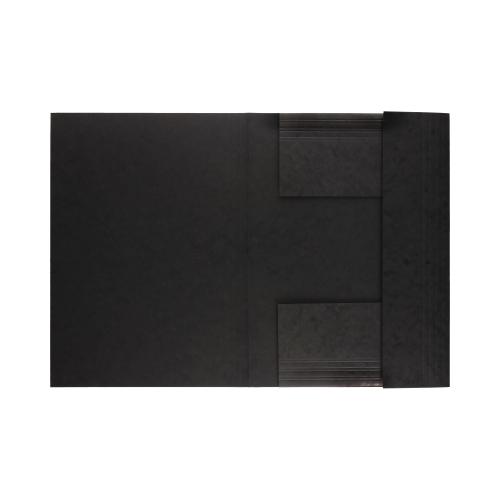 Teczka gumka A4 czarna preszpan Bigo