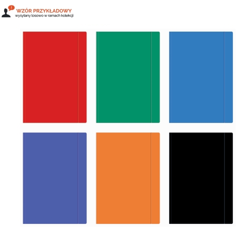 Teczka gumka A4+ kolor Interdruk