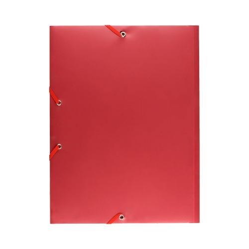 Teczka gumka A4 czerwona PP DRect 009083
