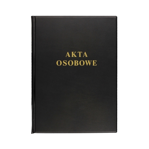 Teczka akta osobowe - skoroszyt - czarny PantaPLast