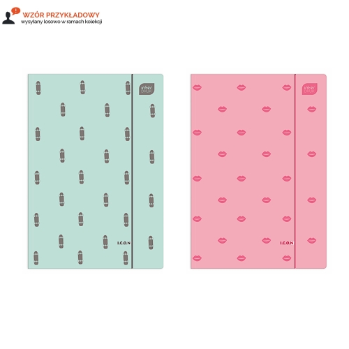 Teczka gumka A4+ Soft Touch Interdruk