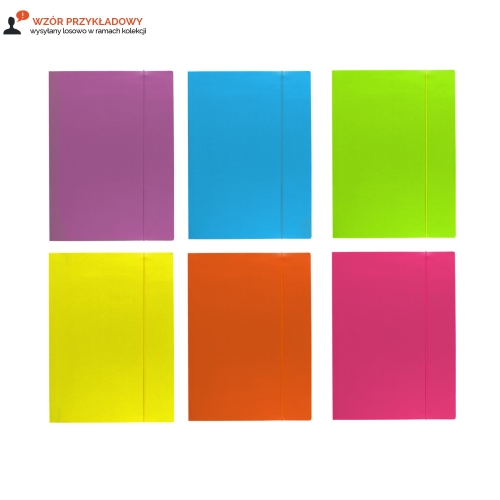 Teczka gumka A4+ fluo Interdruk