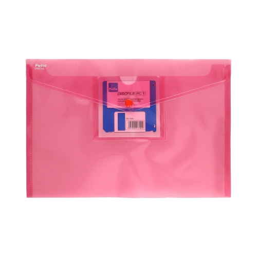Teczka kopertowa B4 różowa z kieszonką PAT3161