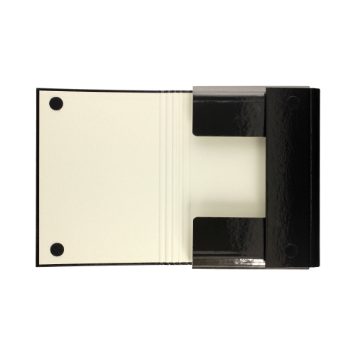 Teczka skrzydłowa A5 na rzep czarna 40mm 312/02