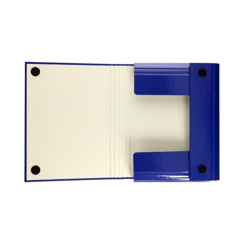 Teczka skrzydłowa A5 na rzep niebieska 40mm 312/03