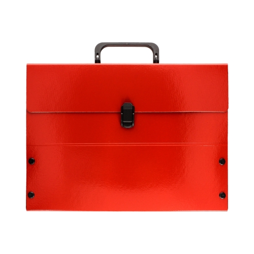 Teczka rączka 60mm czerwona gładka Meeting II 301/01