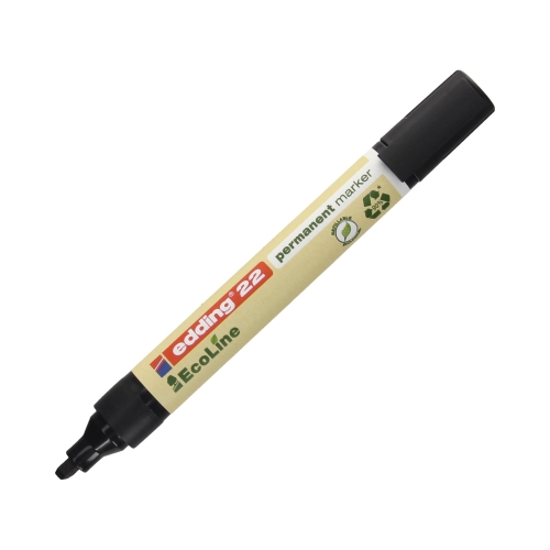 Marker permanentny 1.0-5.0mm czarny ścięty Edding 22 EcoLine