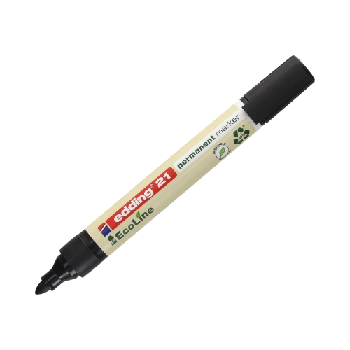 Marker permanentny 1.5-3.0mm czarny okrągły Edding 21 EcoLine