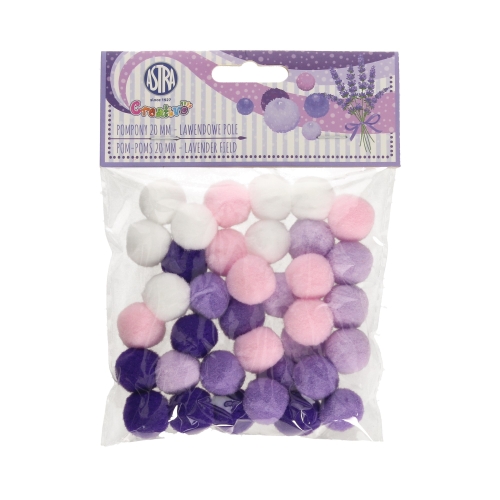 Pompon 20mm Lawendowe pole Astra 335121022