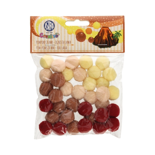 Pompon 20mm Ognista lawa Astra 335121023