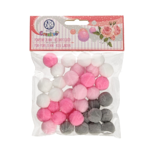 Pompon 20mm Różany ogród Astra 335121024