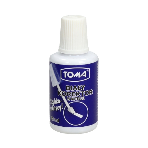 Korektor płyn 20ml gąbka Toma