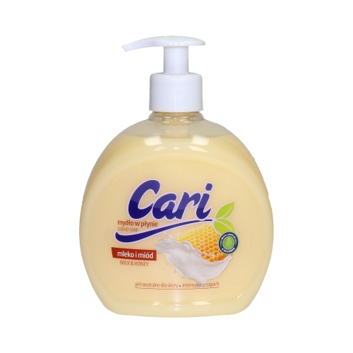 Mydło płyn 500ml pompka Mleko&Miód Cari