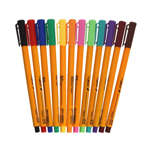 Cienkopis 0.4mm 12kol Rystor New RC04