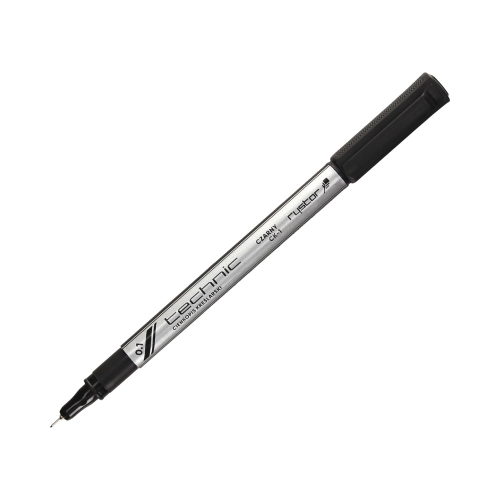 Cienkopis kreślarski 0.1 czarny Rystor New