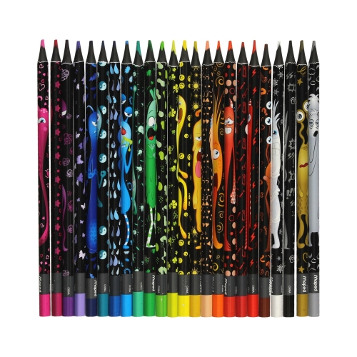 Kredki ołówkowe 24kol Monster Colorpeps Maped 862624