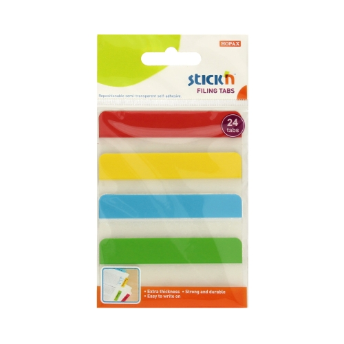 Zakładki indeksujące 38x76/6 4kol przezoczyste StickN