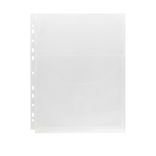 Koszulki krystaliczne z klapką A4 poszerzane 180mic TK-7003