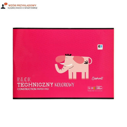 Blok techniczny A4/10 barwiony B&B Interdruk
