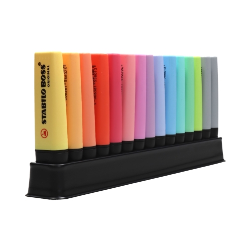 Zakreślacz 15kol pastelowych Boss Stabilo