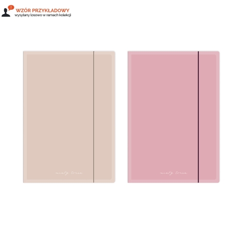 Teczka gumka A4+ Mat Nude Interdruk