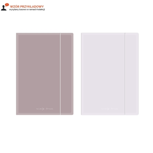 Teczka gumka A4+ Mat Nude Interdruk