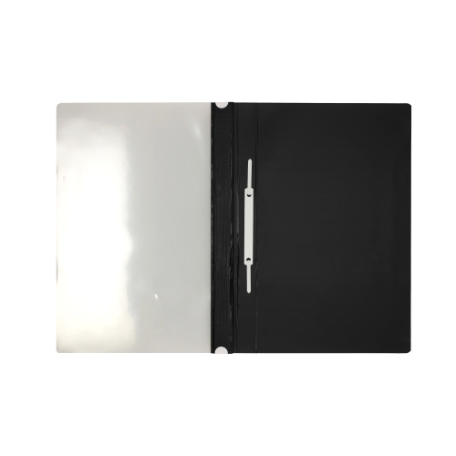 Skoroszyt sztywny A4/PP czarny metalowa zawieszka