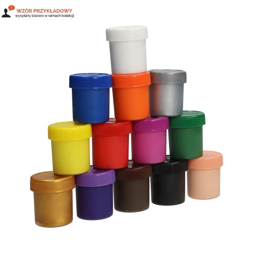 Farba plakatowa 12+1kol 20ml Bambino