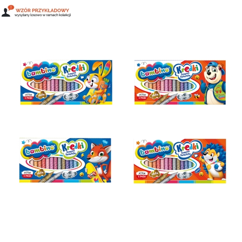 Kredki woskowe 24kol Bambino