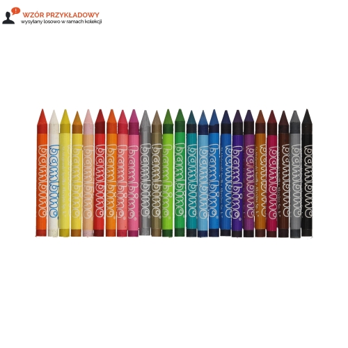 Kredki woskowe 24kol Bambino